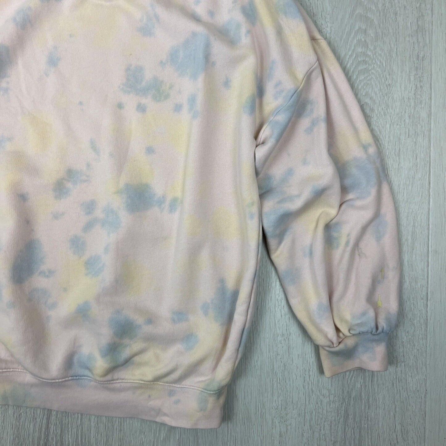 The Upside Womens Tie-Dye Oversized Pink Sweatshirt Jumper Size Small