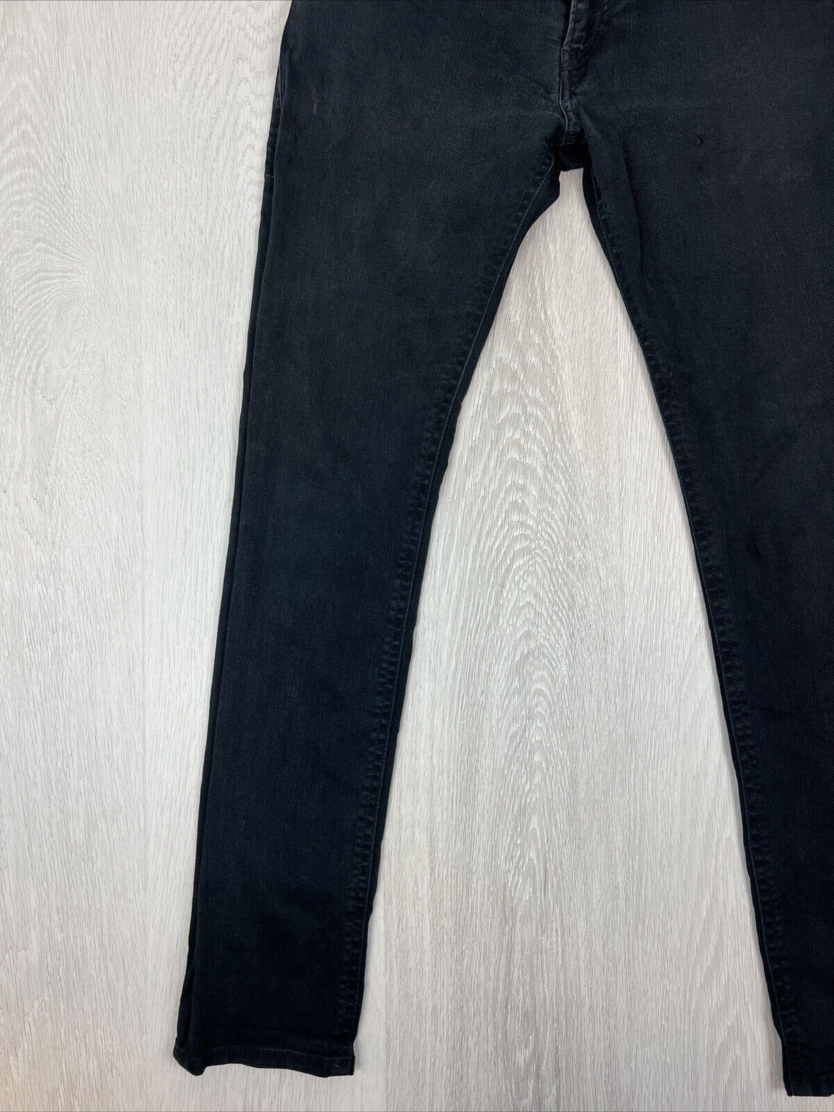 Diesel Mens Black Skinny Jeans Thommer Size 32/32