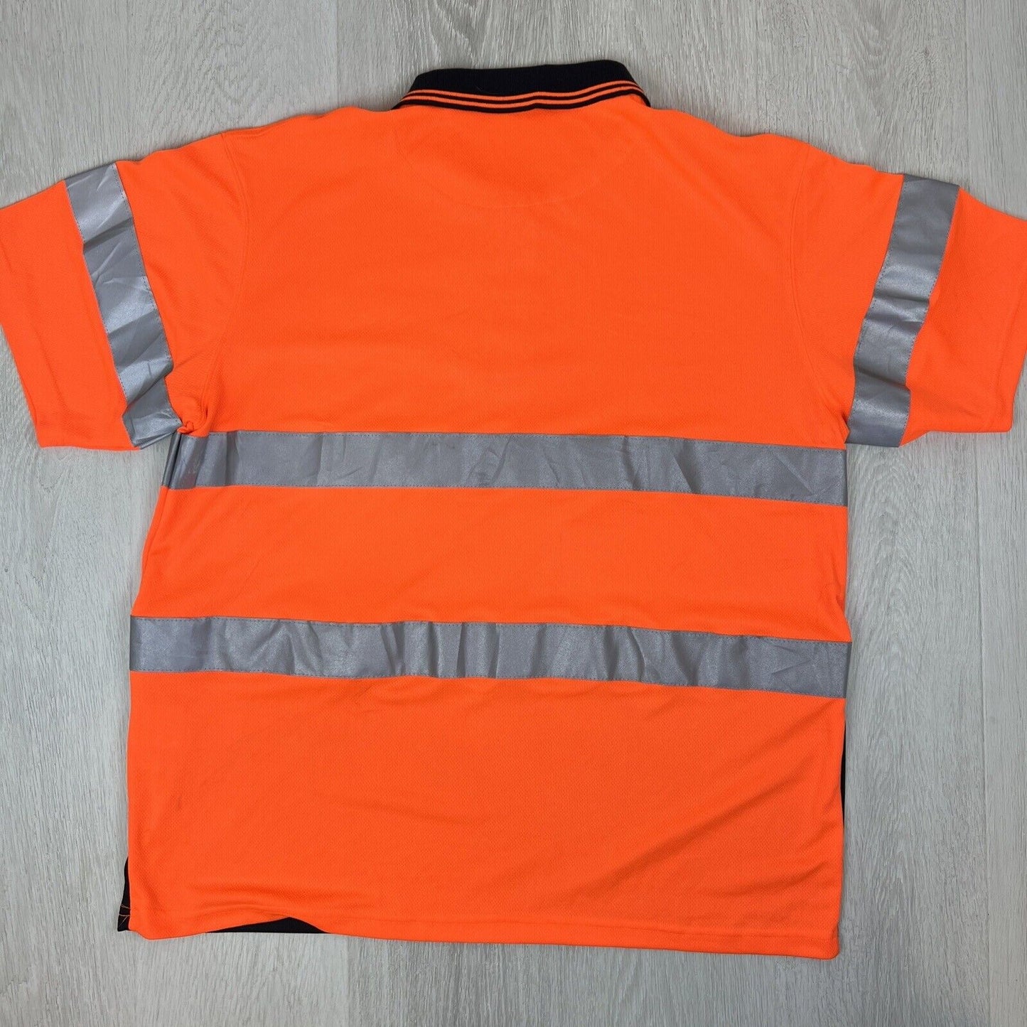 Traders308 Mens Orange High Visibility Polo Shirt Size 3XL (New)