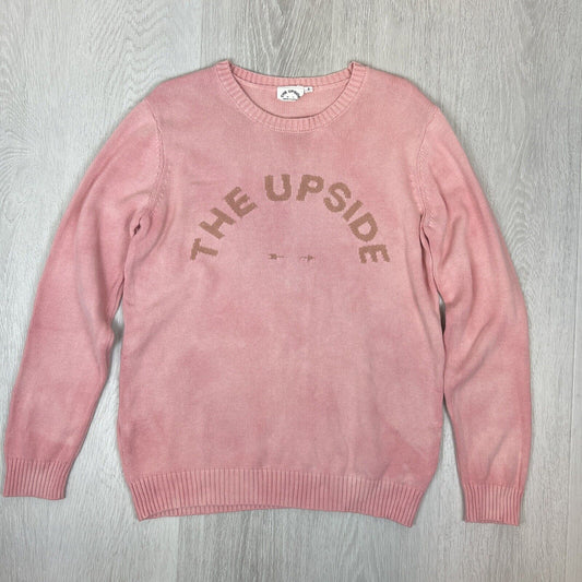 The Upside Womens Pink Knitted Pullover Sweater Jumper Size Small