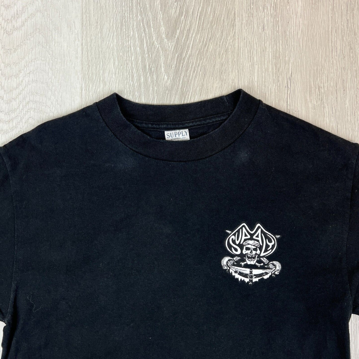 Supply Mens Black T-Shirt Size Small