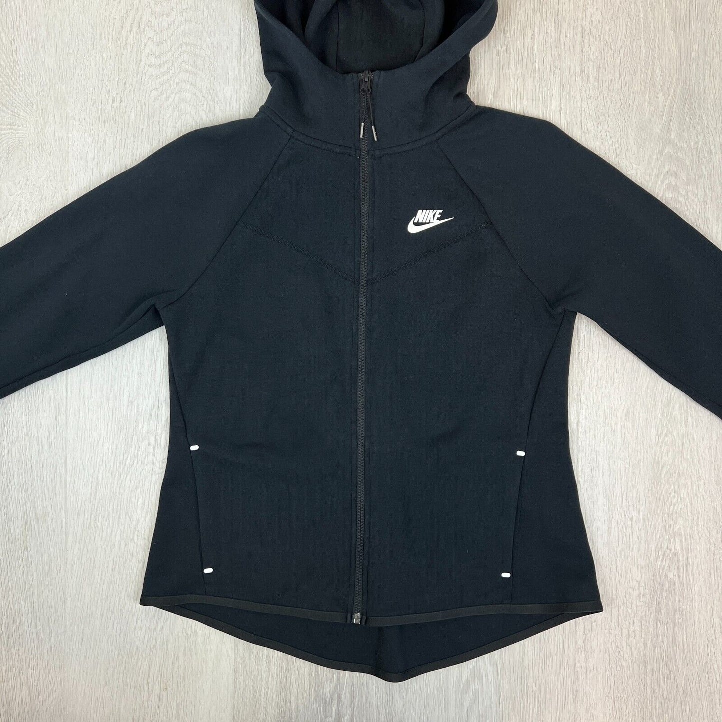 Nike Womens Black Full Zip Hooded Jacket Size Medium