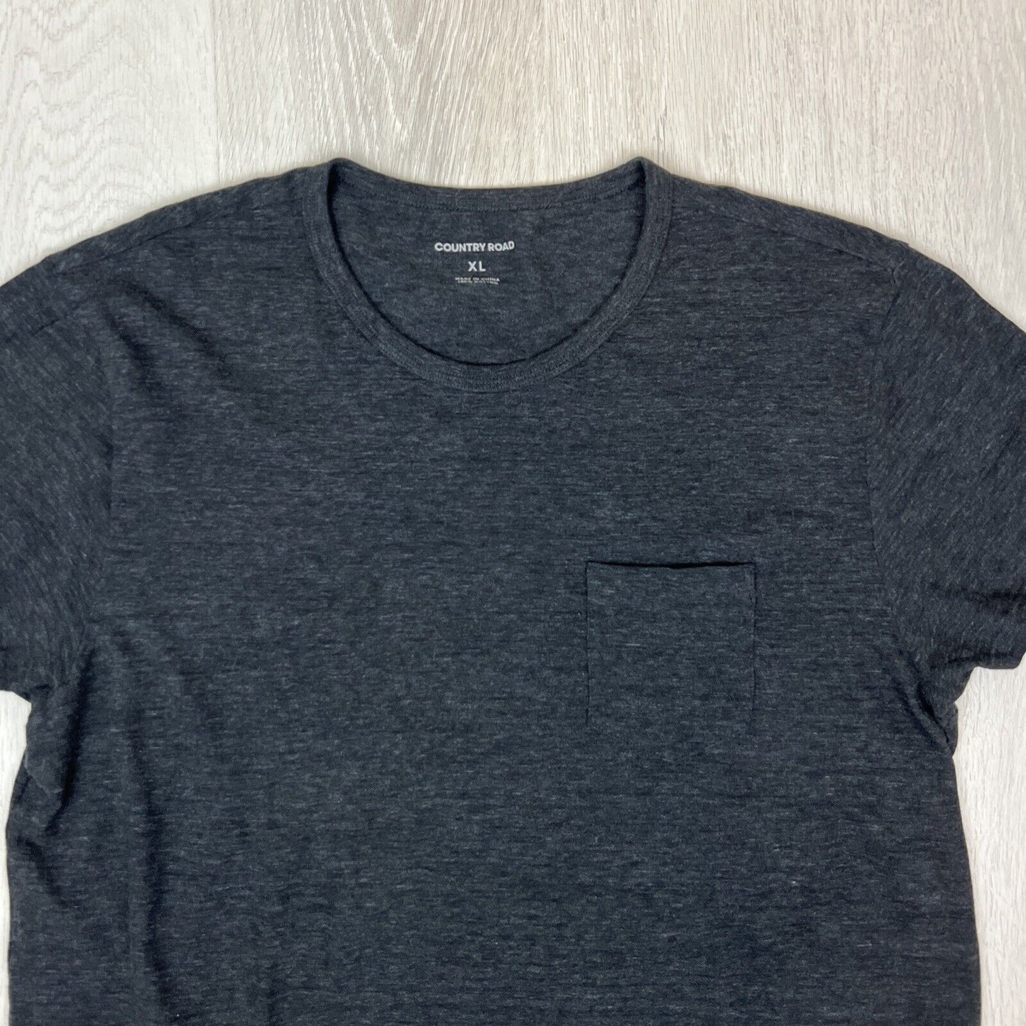 Country Road Mens Grey Chest Pocket T-Shirt Size XL