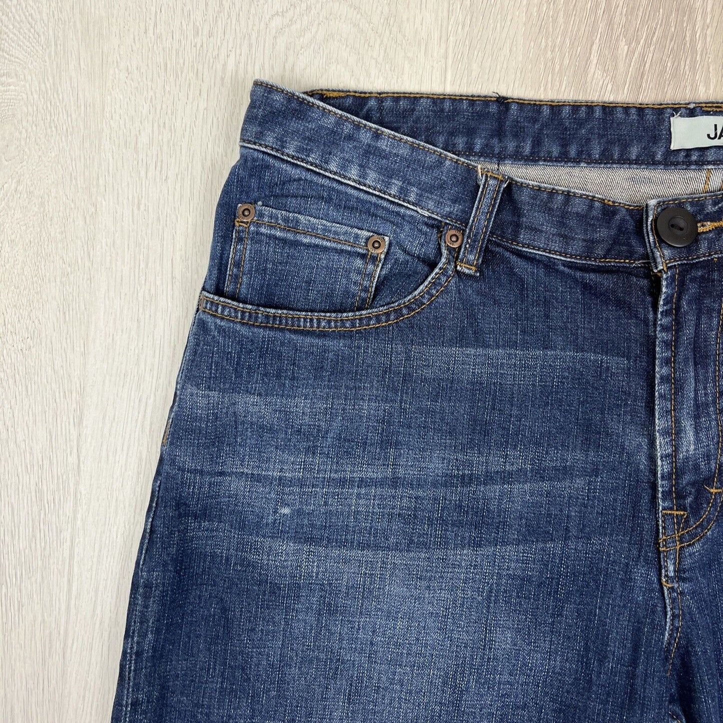 JAG Mens Blue Denim Jean Shorts Jorts Size 36