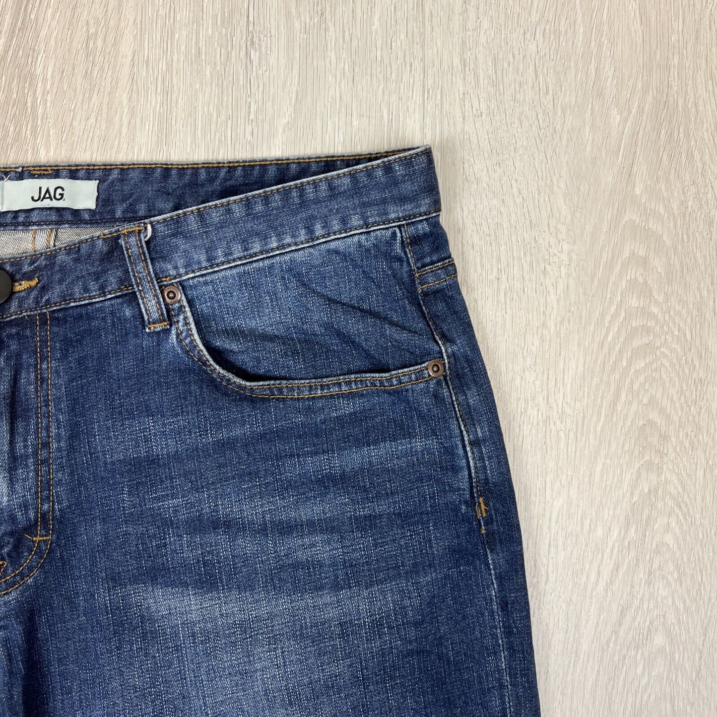 JAG Mens Blue Denim Jean Shorts Jorts Size 36