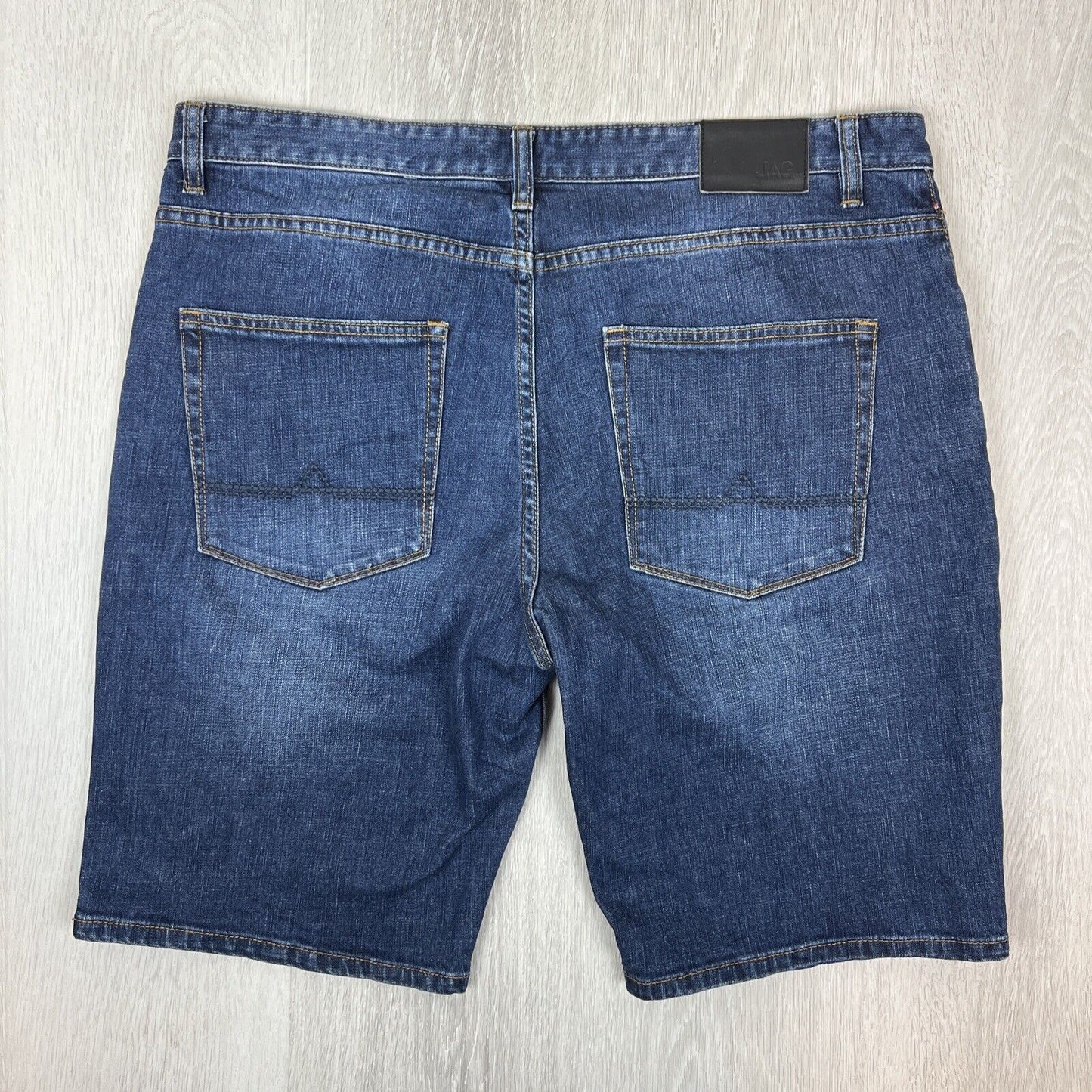 JAG Mens Blue Denim Jean Shorts Jorts Size 36