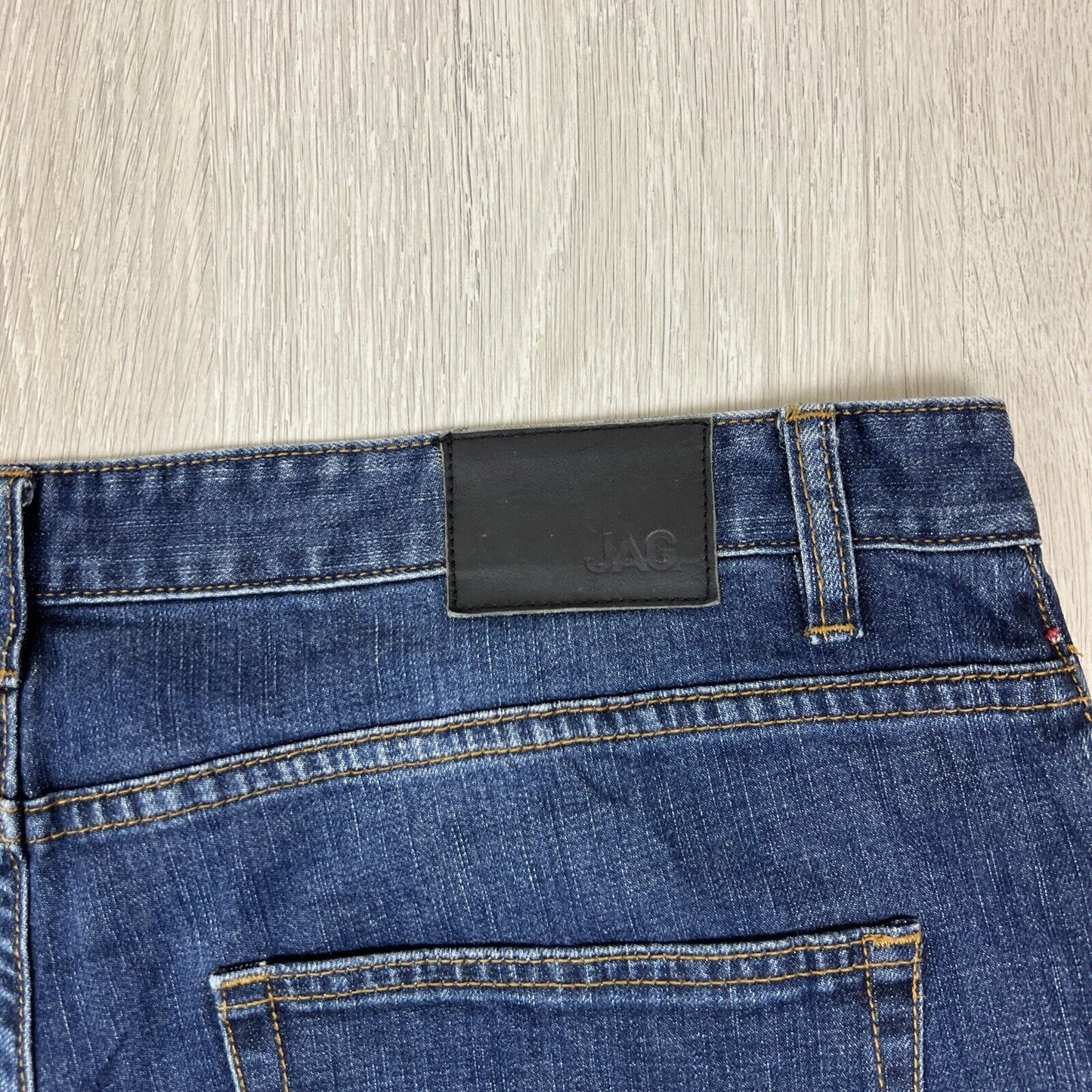 JAG Mens Blue Denim Jean Shorts Jorts Size 36