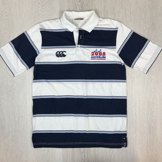 Canterbury Mens 2008 Aus Rowing Championship Striped Polo Shirt Size Small