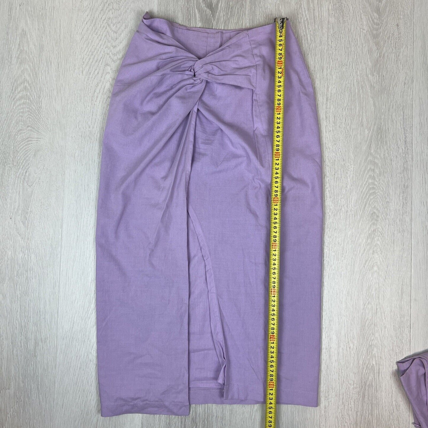 Showpo Womens Purple Cotton Crop Top & Skirt Set Size 12