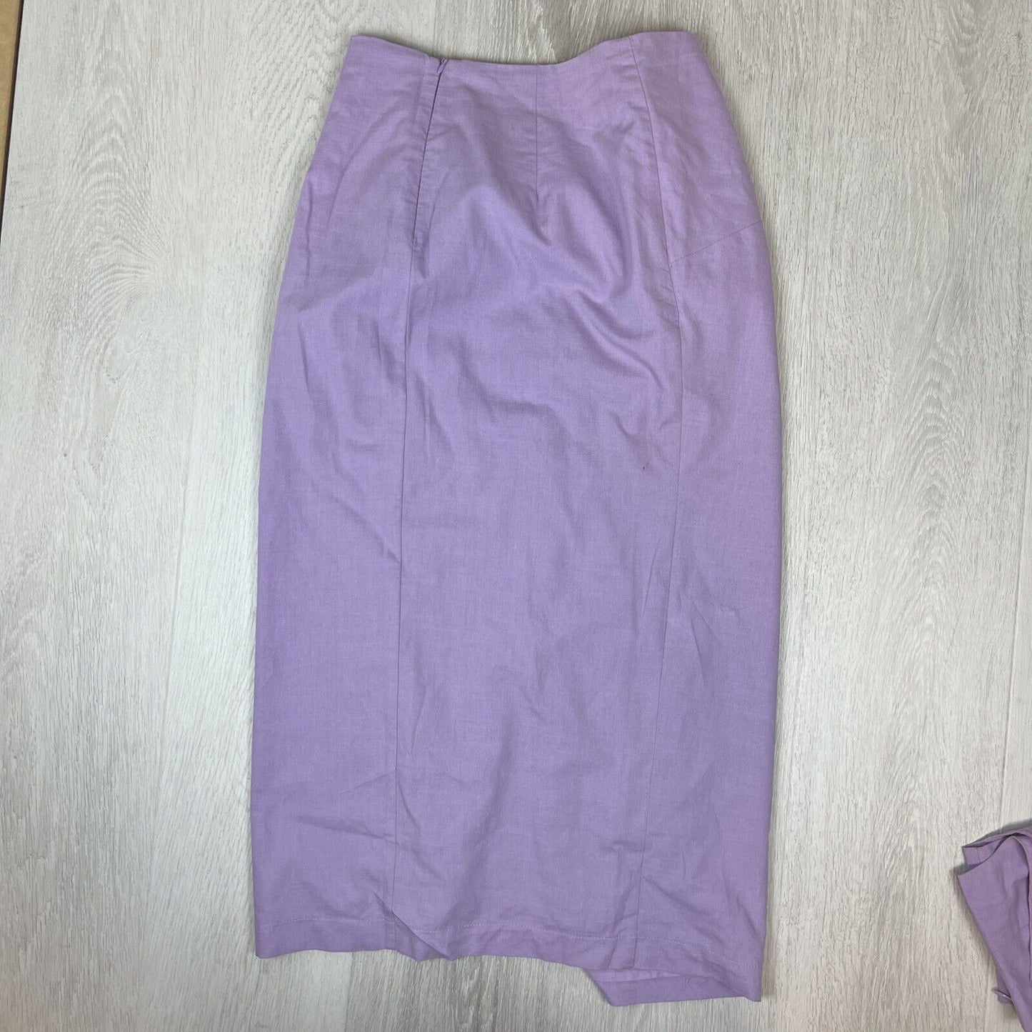 Showpo Womens Purple Cotton Crop Top & Skirt Set Size 12