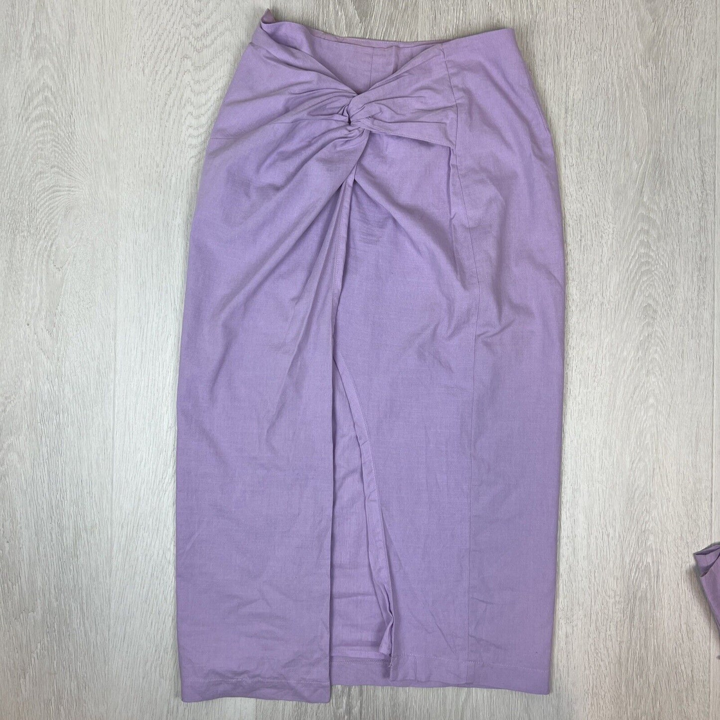 Showpo Womens Purple Cotton Crop Top & Skirt Set Size 12