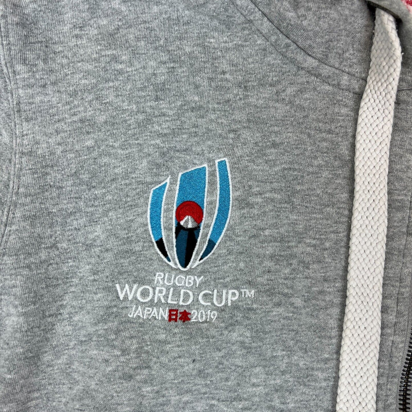 England Rugby World Cup Japan 2019 Mens Grey Hoodie Size Large