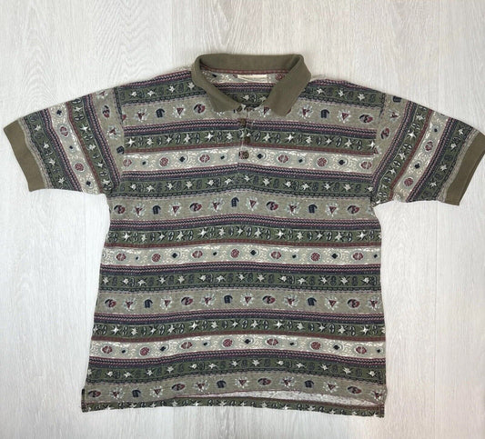 Tweed River Mens Short Sleeve Button Up Size XL (Vintage Inspired)