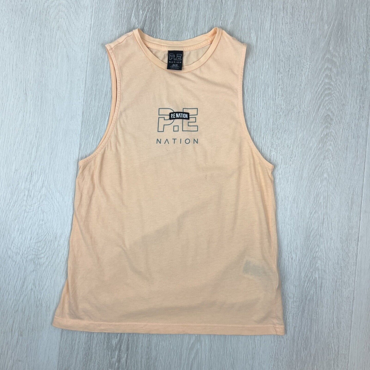 P.E. Nation Womens Orange Tank Top Singlet Size XS