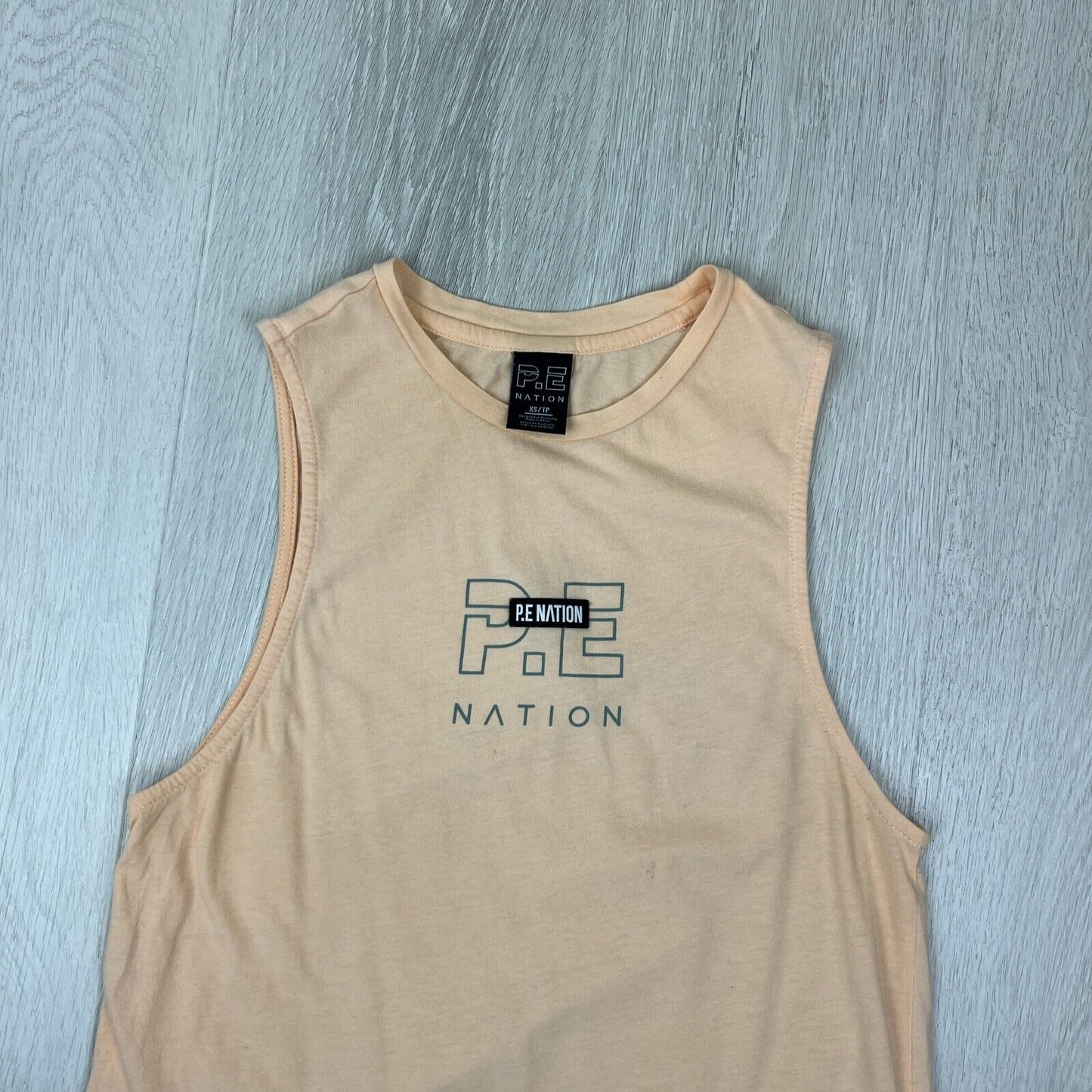 P.E. Nation Womens Orange Tank Top Singlet Size XS