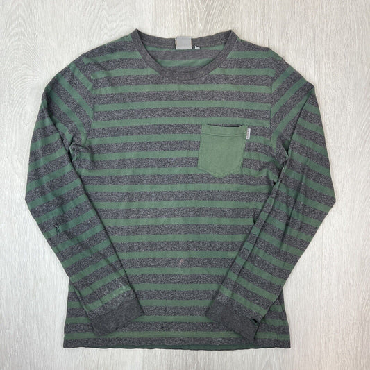 Carhartt Mens Striped Long Sleeve T-Shirt Size Medium