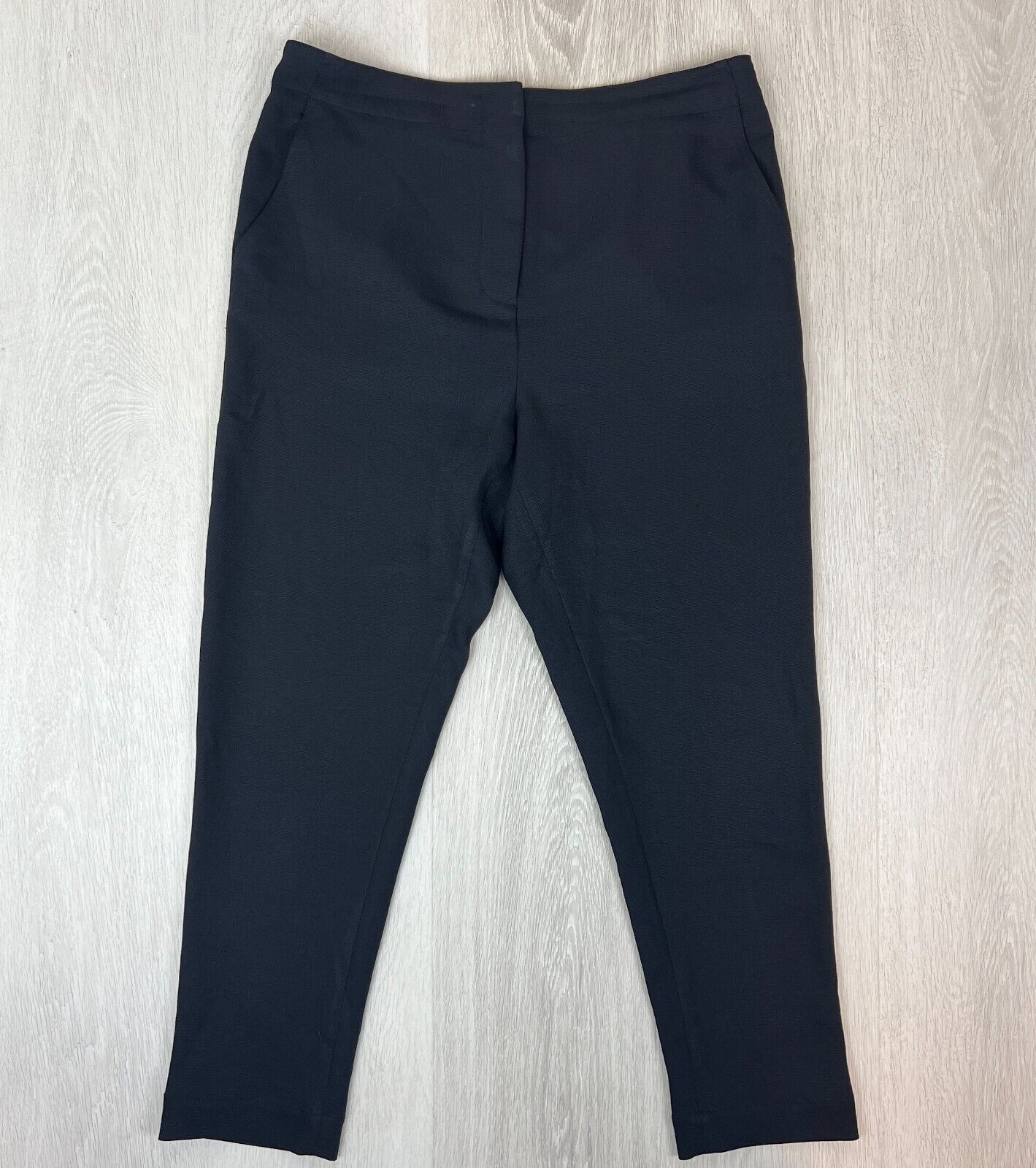 Luxe Deluxe Womens Black Tappered Dress Pants Size 12