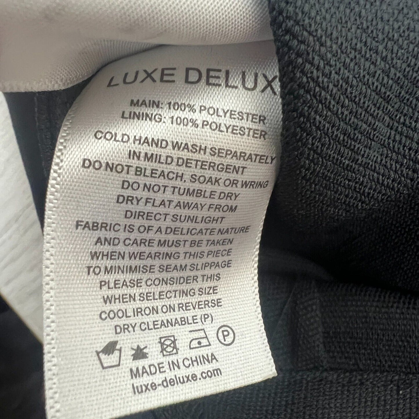 Luxe Deluxe Womens Black Tappered Dress Pants Size 12