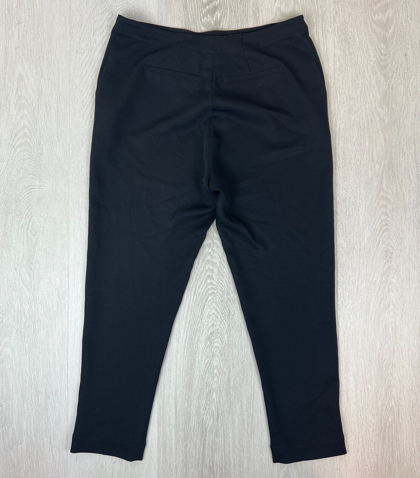 Luxe Deluxe Womens Black Tappered Dress Pants Size 12