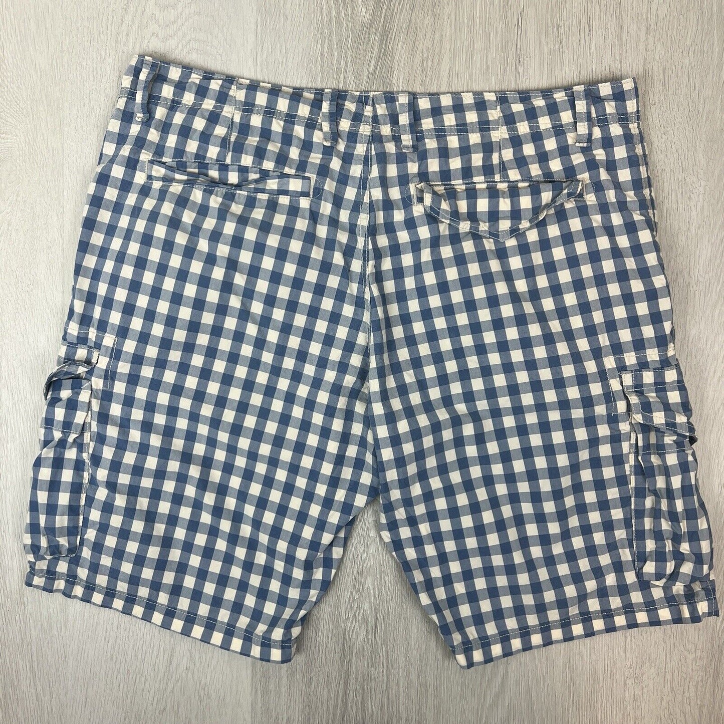 Country Road Mens Check Pattern Cargo Shorts Size 40