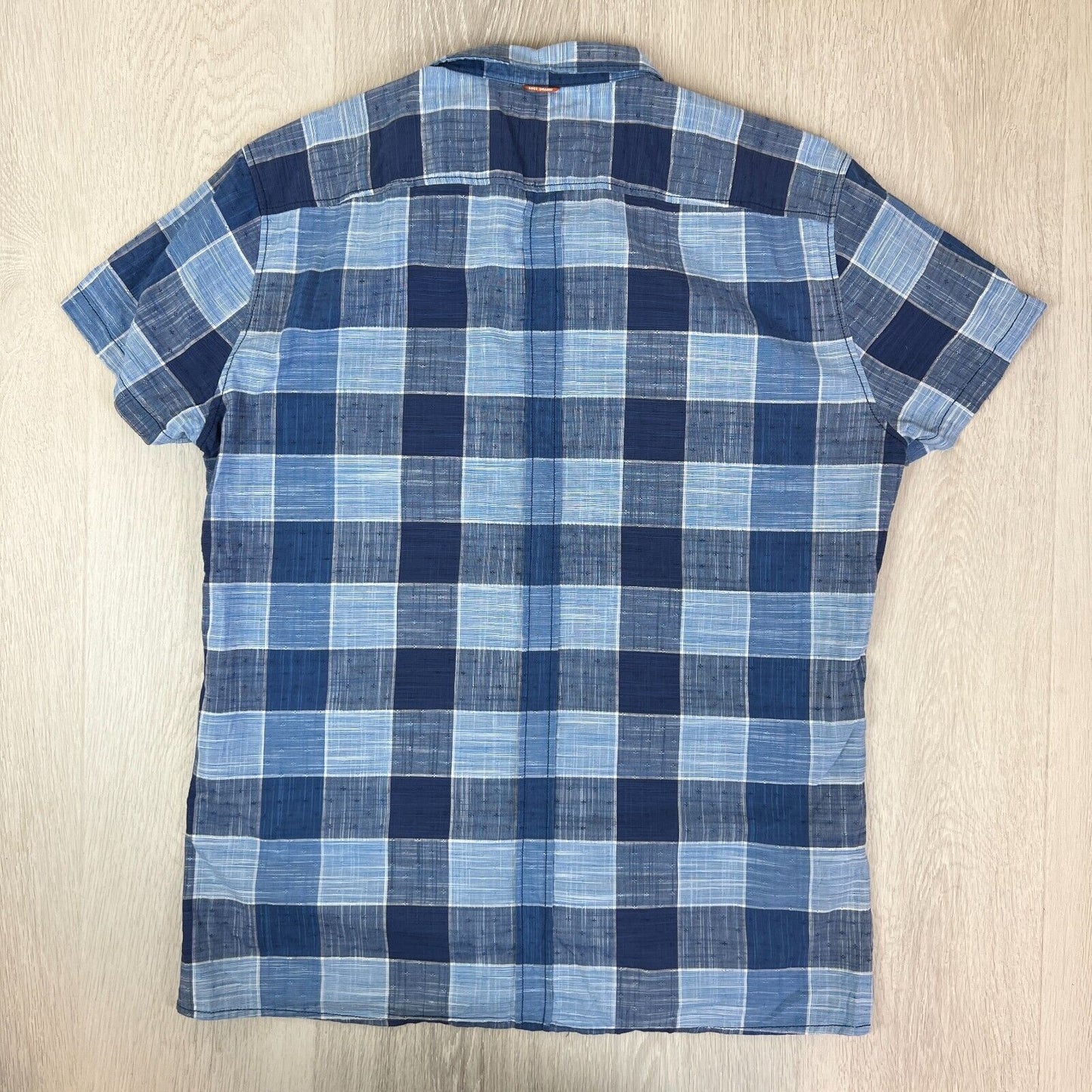 Hugo Boss Mens Short Sleeve Slim Fit Button Up Shirt Size XL