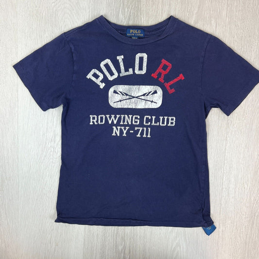 Polo Ralph Lauren Boys Rowing Club Blue T-Shirt Size 10-12 Years