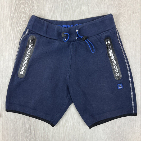 Superdry Sport Mens Blue Sweat Shorts Size XS