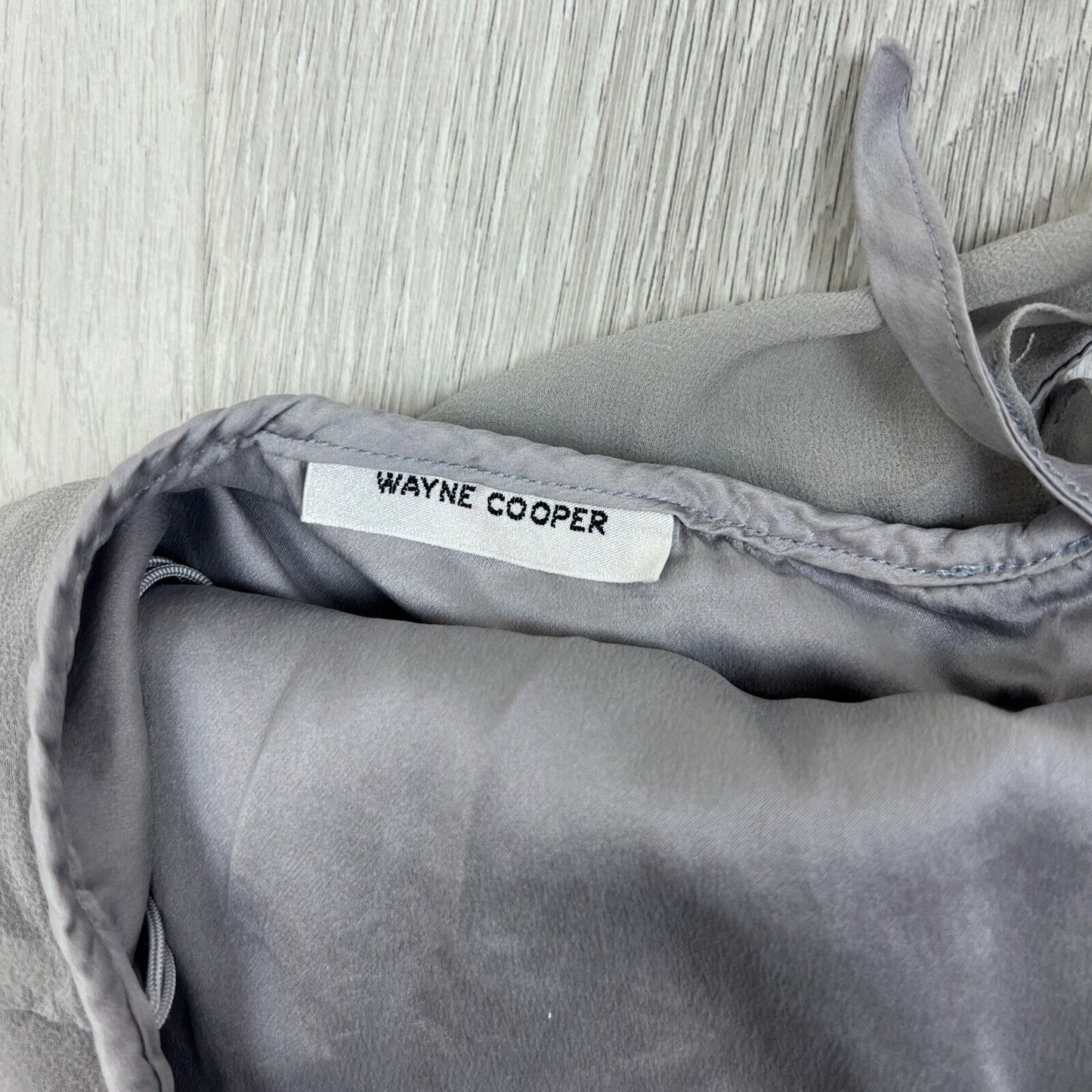 Wayne Cooper Womens Grey Silk Tank Top Size 3