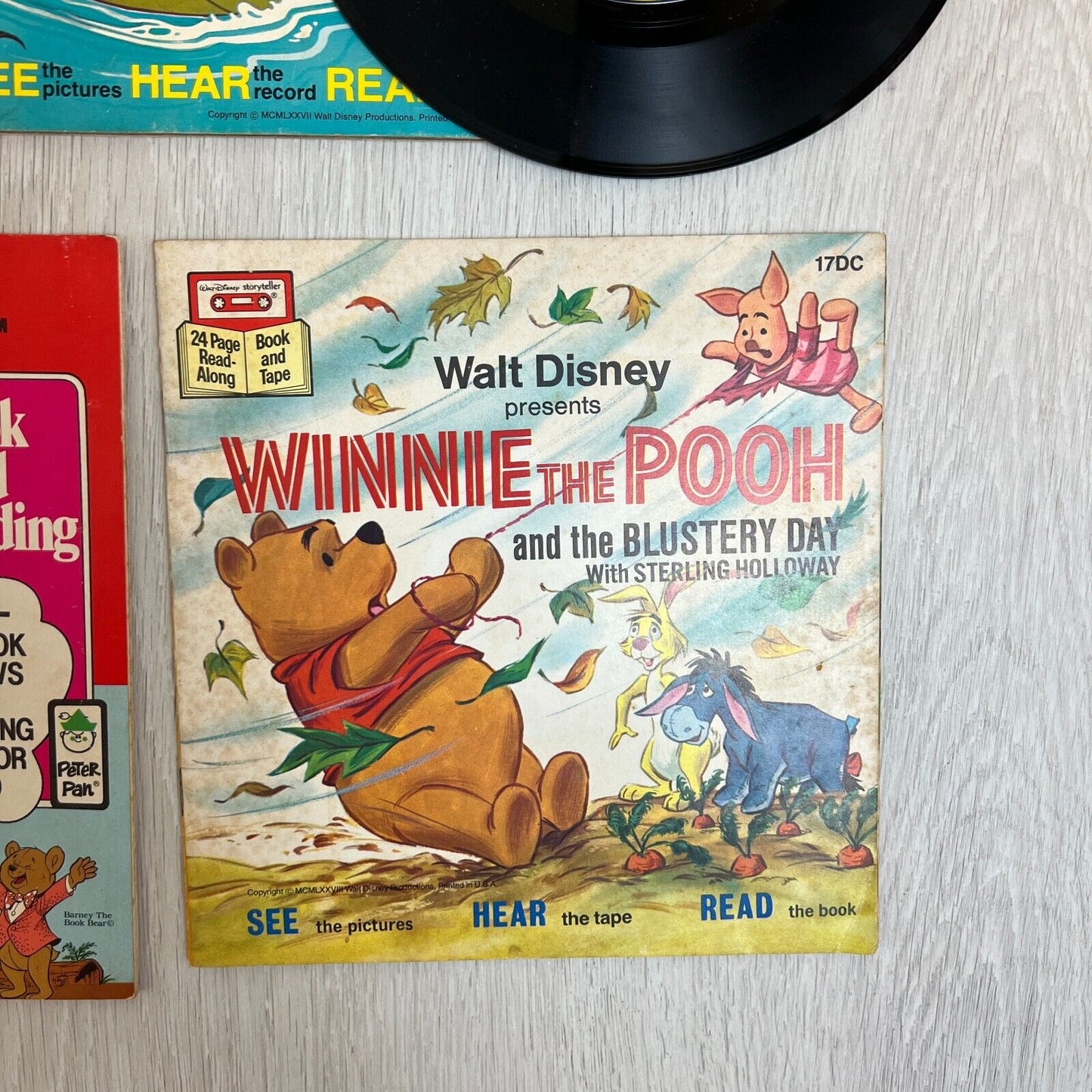 Walt Disney The Rescuers Record and Book 33 1/3 LP 24 & Other Books (1980's)