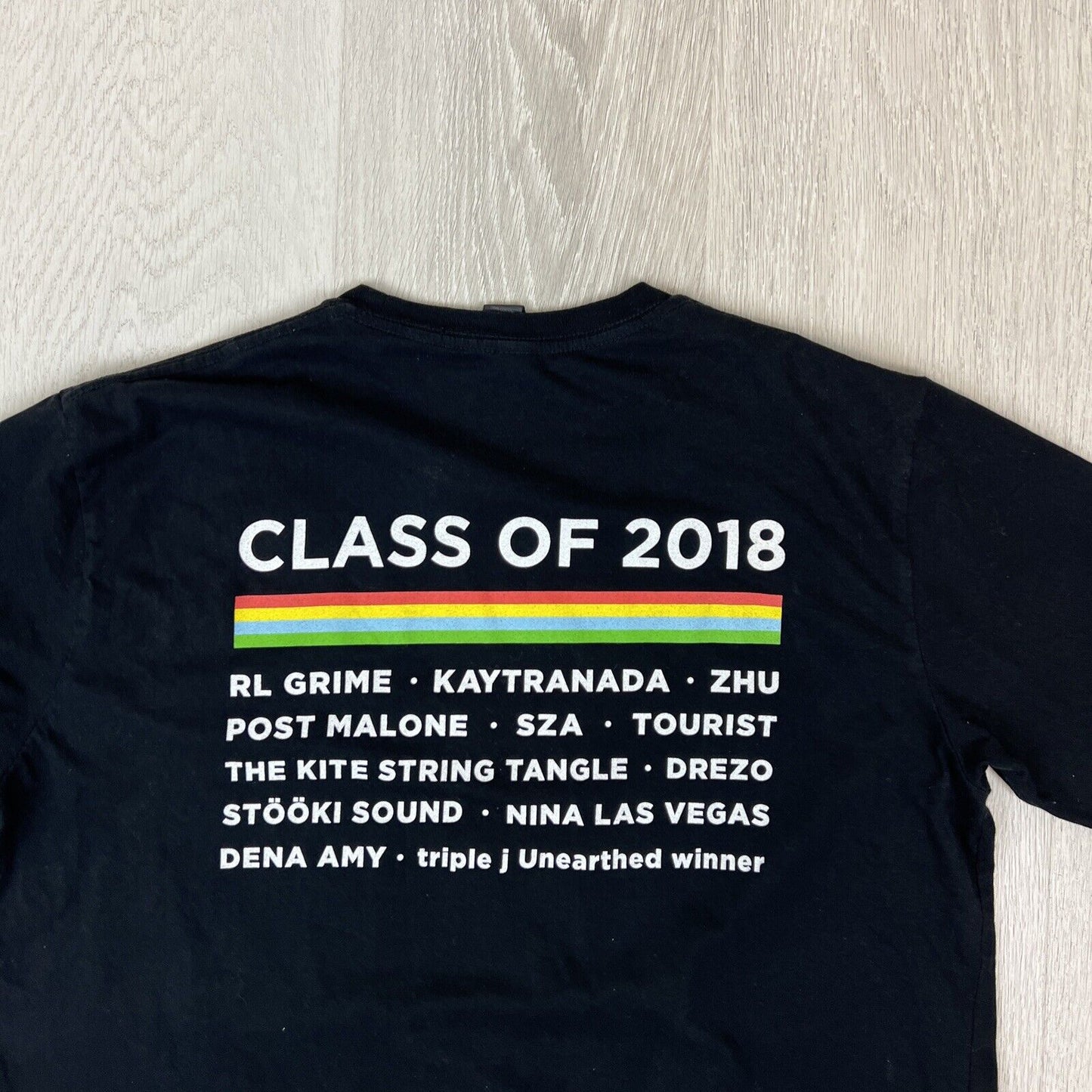 FOMO Festival 2018 Mens Black T-Shirt Size Large