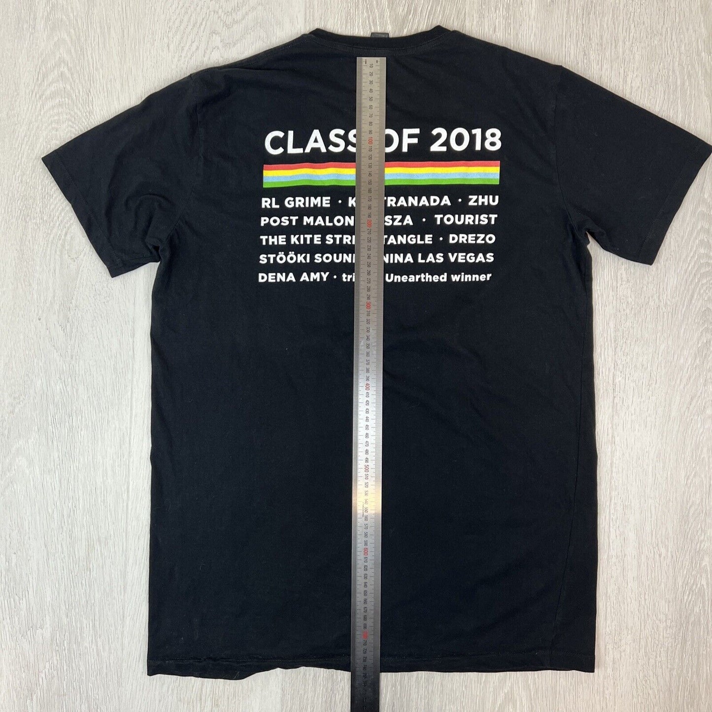 FOMO Festival 2018 Mens Black T-Shirt Size Large