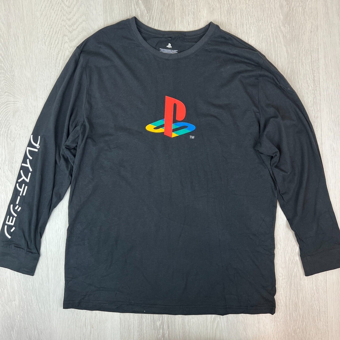 Playstation Mens Black Long Sleeve T-Shirt Size 3XL