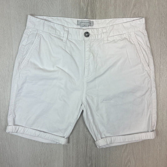 Cotton On Mens White Chino Shorts Size 34