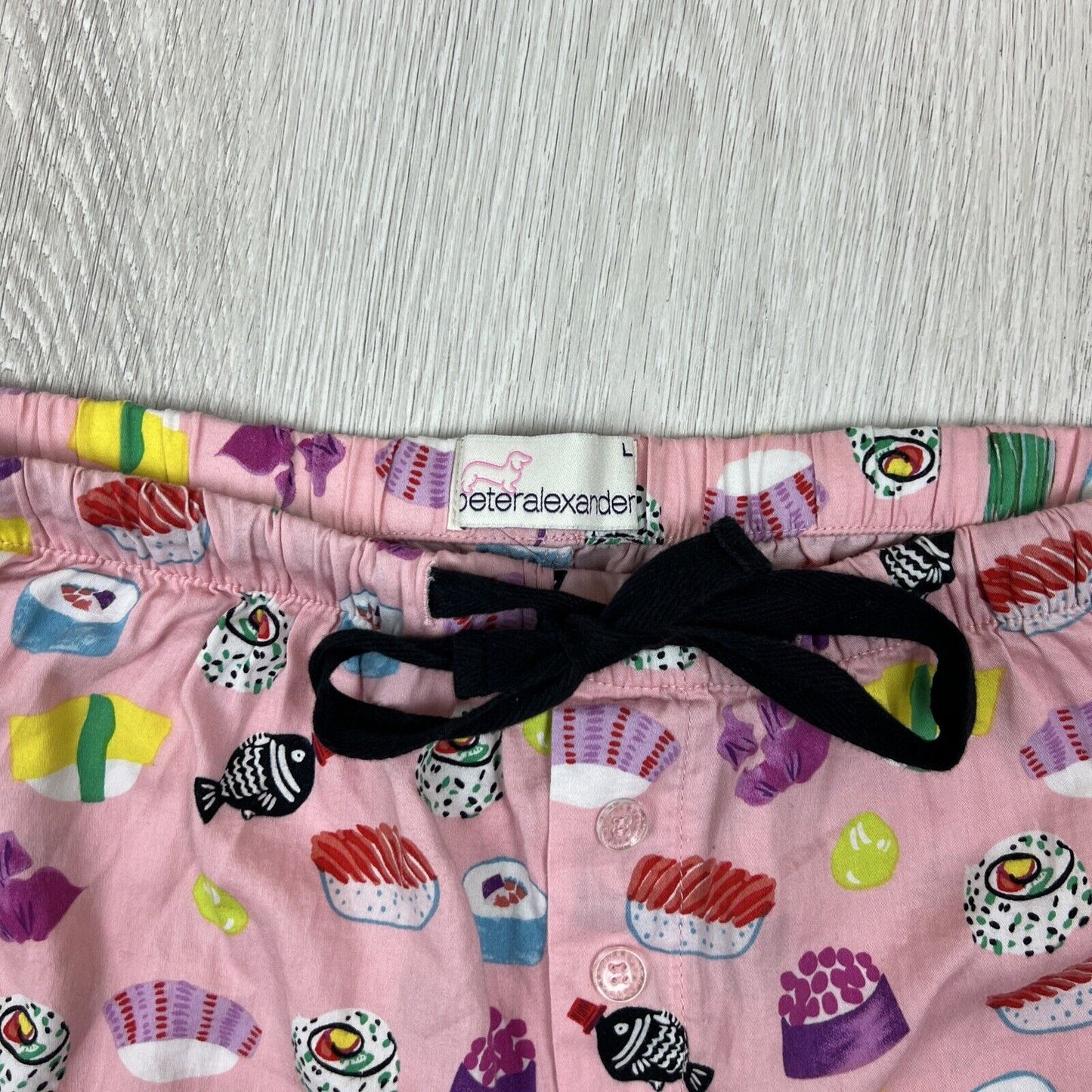 Peter Alexander Womens Sushi Themed Shorts Size Large