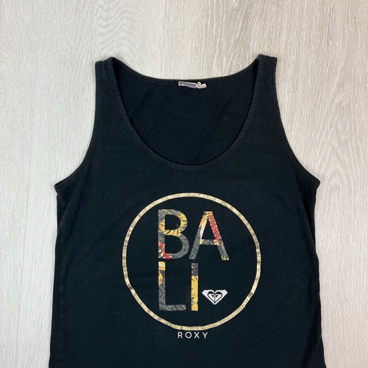 ROXY Womens Black BALI Tank Top Size Large