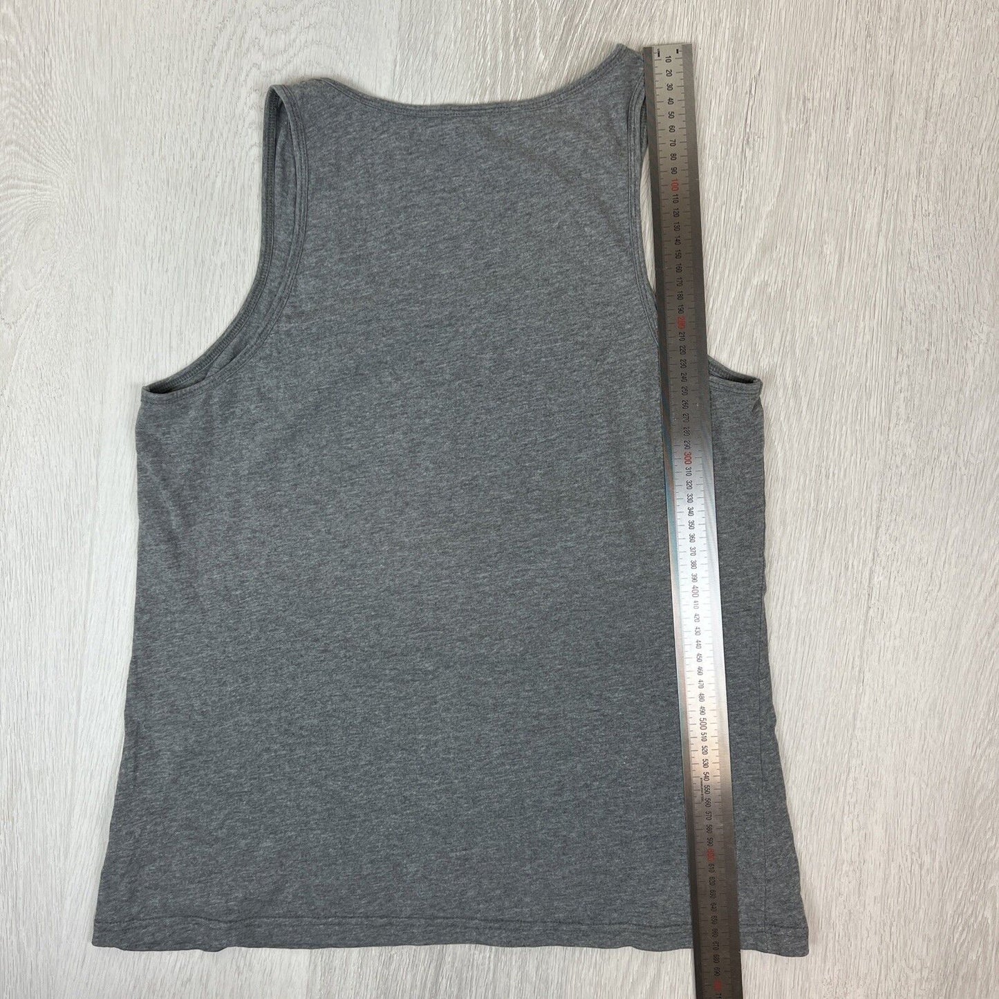 Running Bare Womens Grey Workout Tank Top Size 14