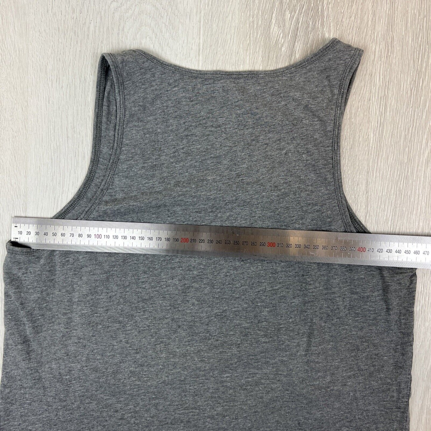 Running Bare Womens Grey Workout Tank Top Size 14