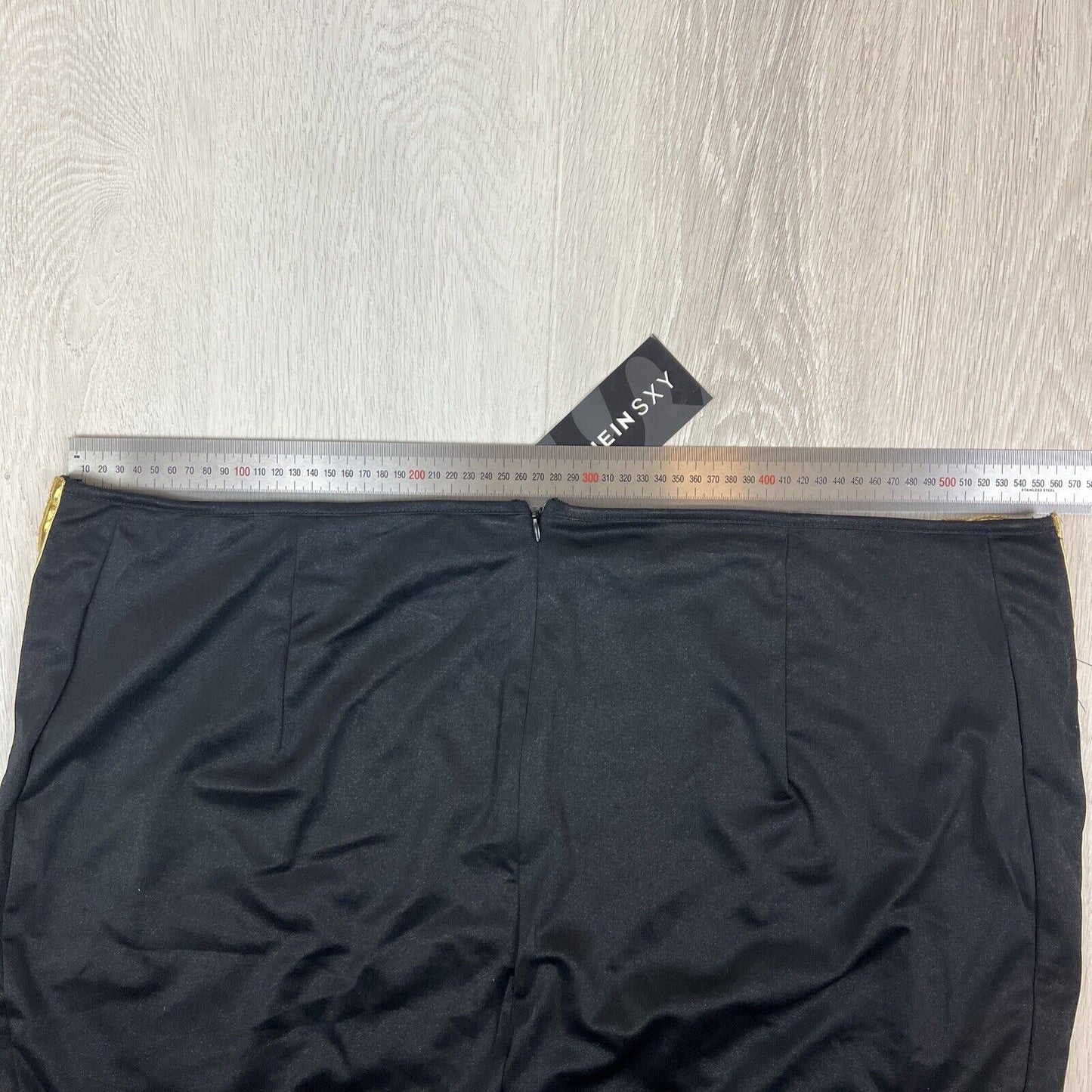 Shein SXY Womens Black Gold Detail Skirt Size 4XL (New)