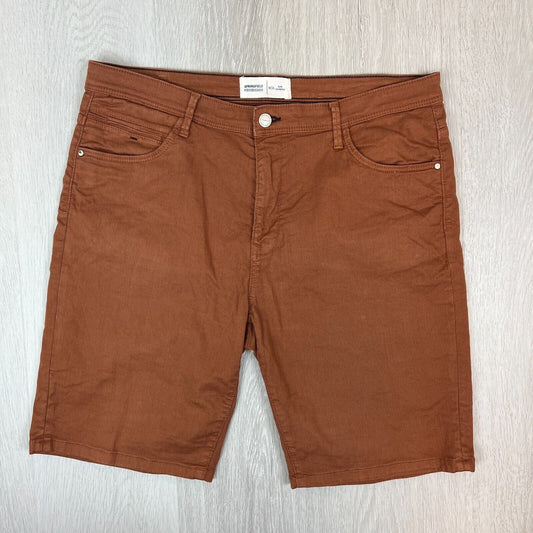 Springfield Mens Brown Denim Shorts Size 36