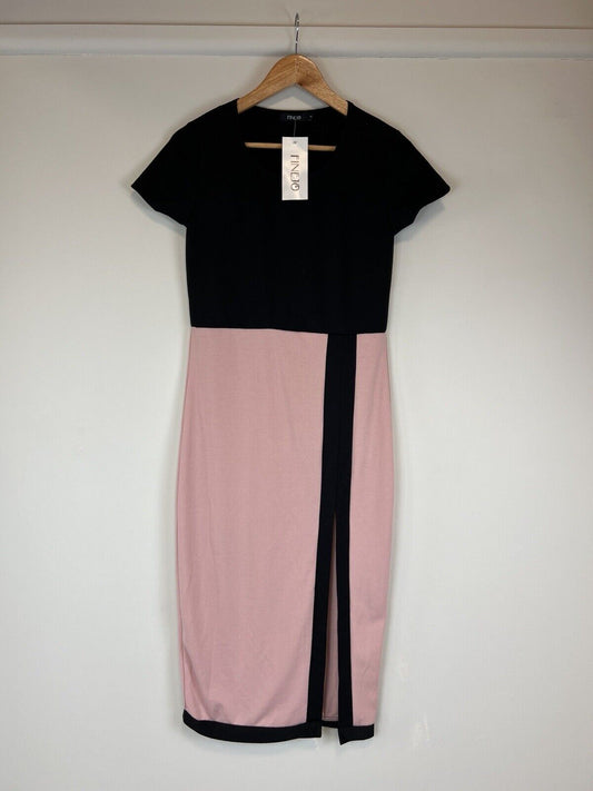 Finejo Womens Black & Pink Dress Size Large (New)