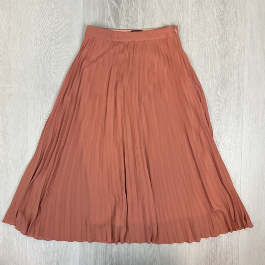 Dotti Womens Salmon Long Pleated Skirt Size 8