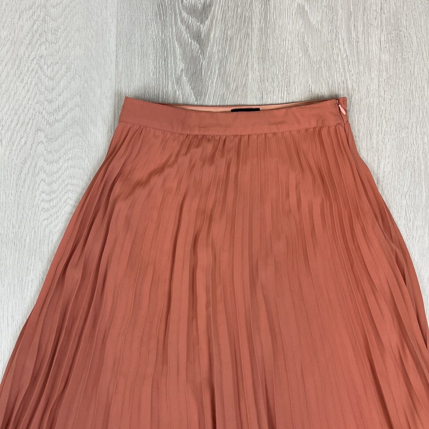 Dotti Womens Salmon Long Pleated Skirt Size 8