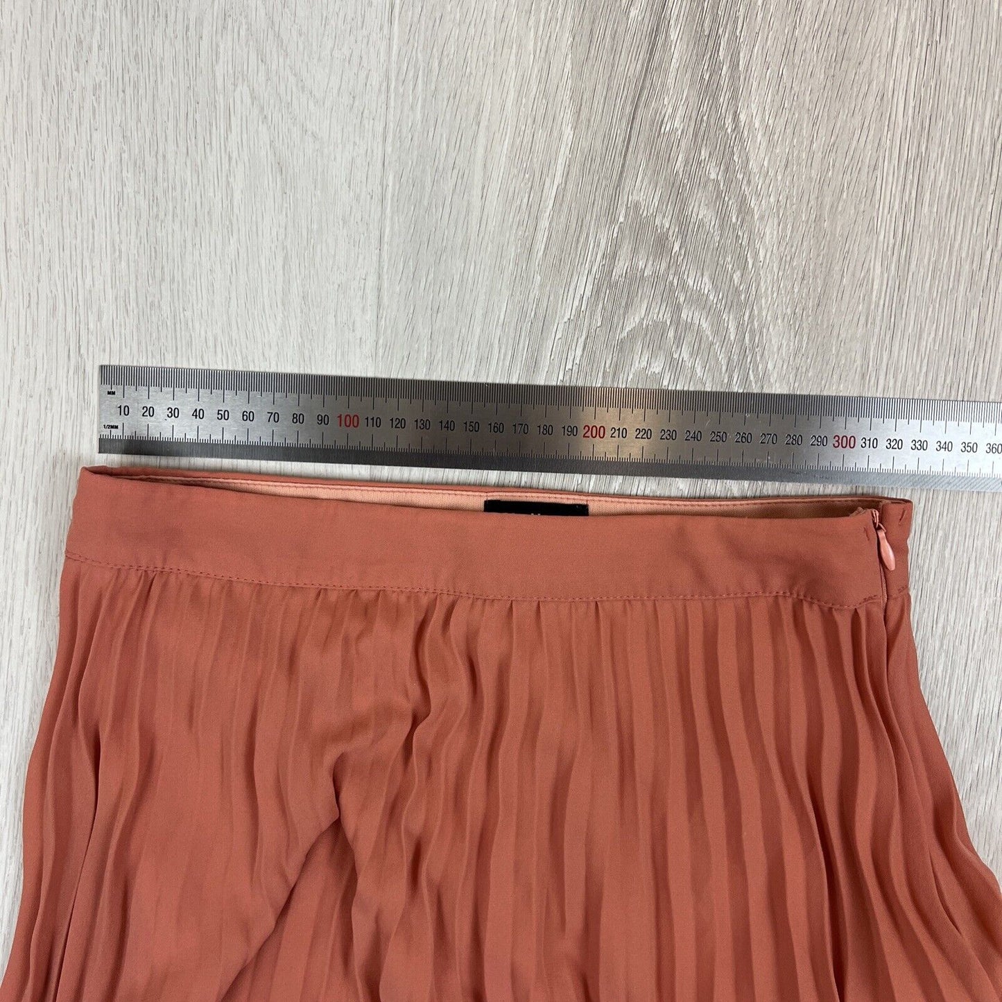 Dotti Womens Salmon Long Pleated Skirt Size 8