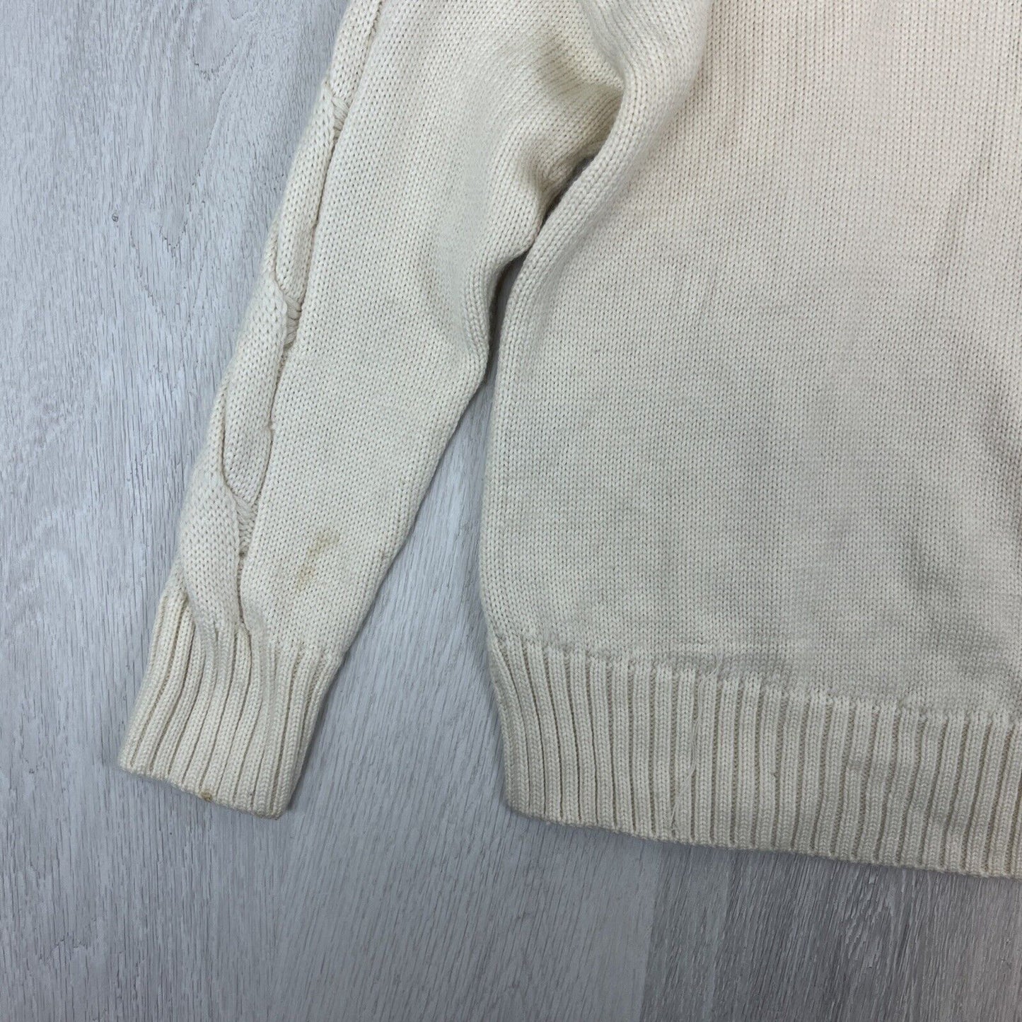 Aklanda Womens Cream Pullover Knitted Merino Wool Jumper Size Medium AUS Made