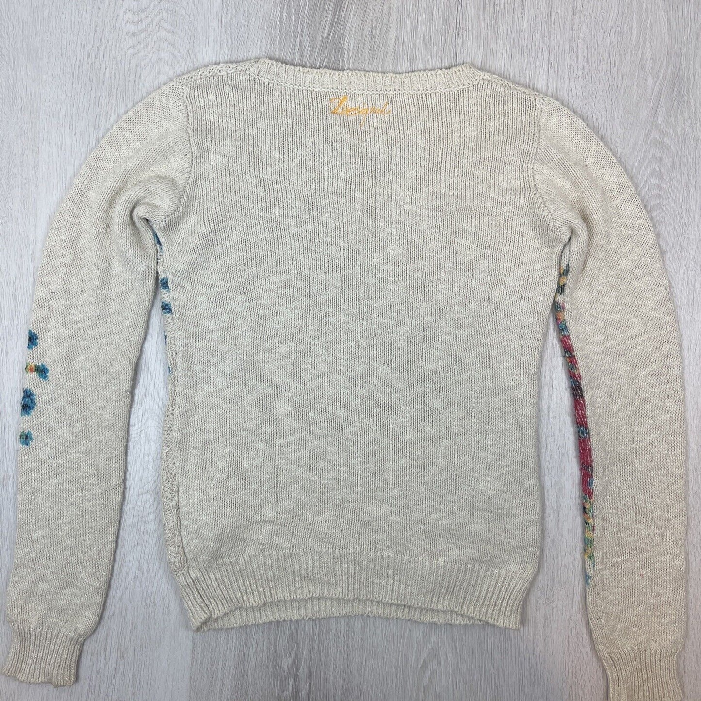 Desigual Womens Knitted Pullover Jumper Sweater Size Small