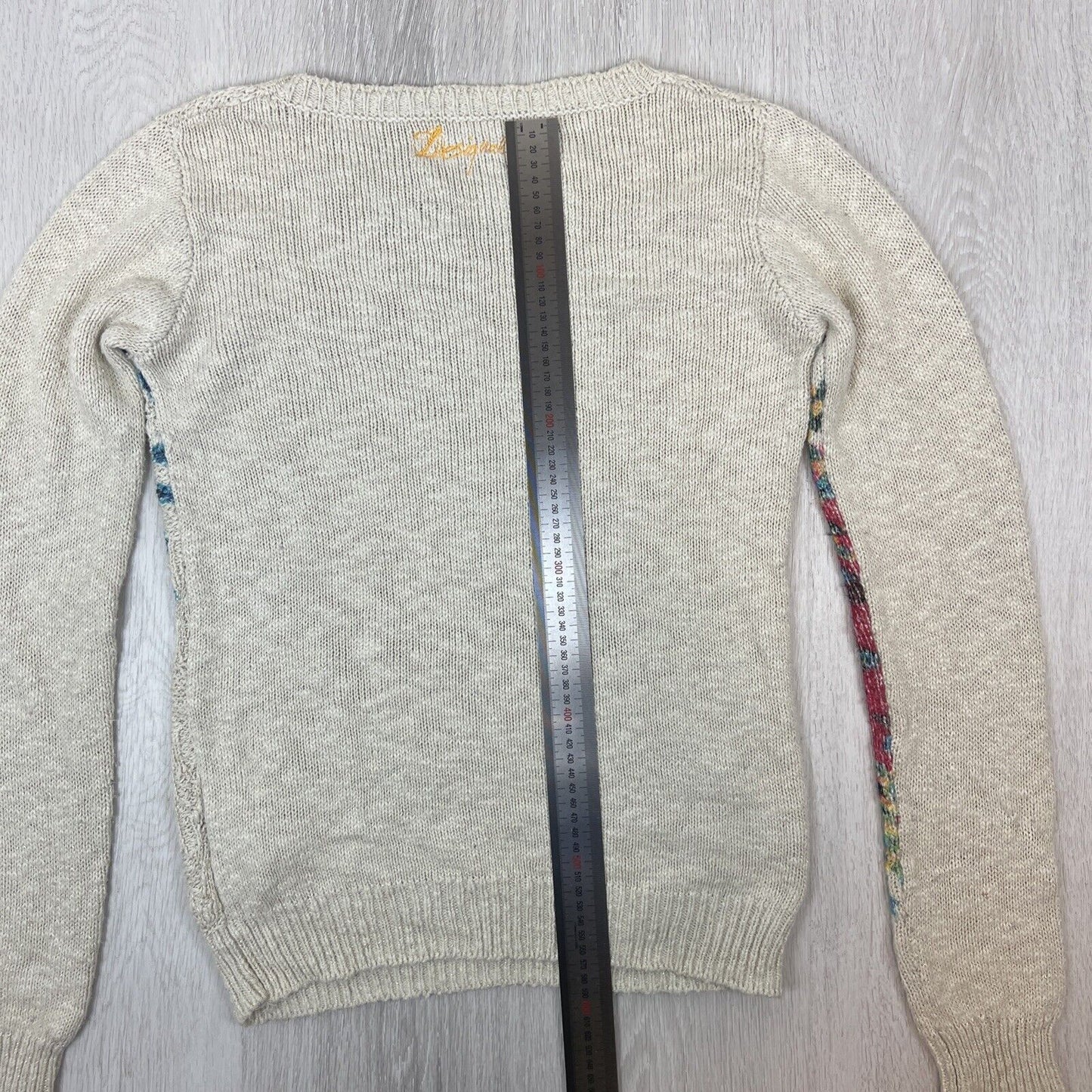 Desigual Womens Knitted Pullover Jumper Sweater Size Small