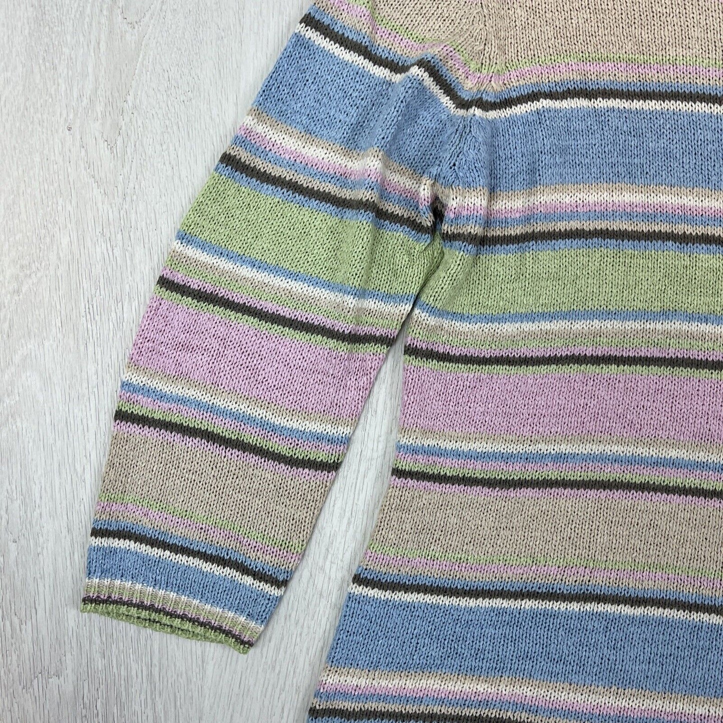 Nicole Womens Striped Knitted Sweater Size L/XL Approx