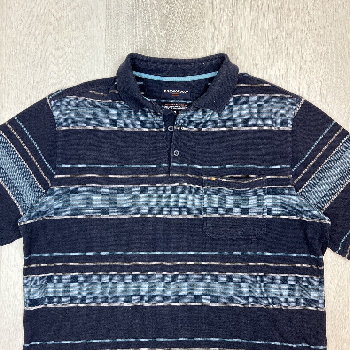 Breakaway Classics Mens Navy Blue Polo Shirt Size XL