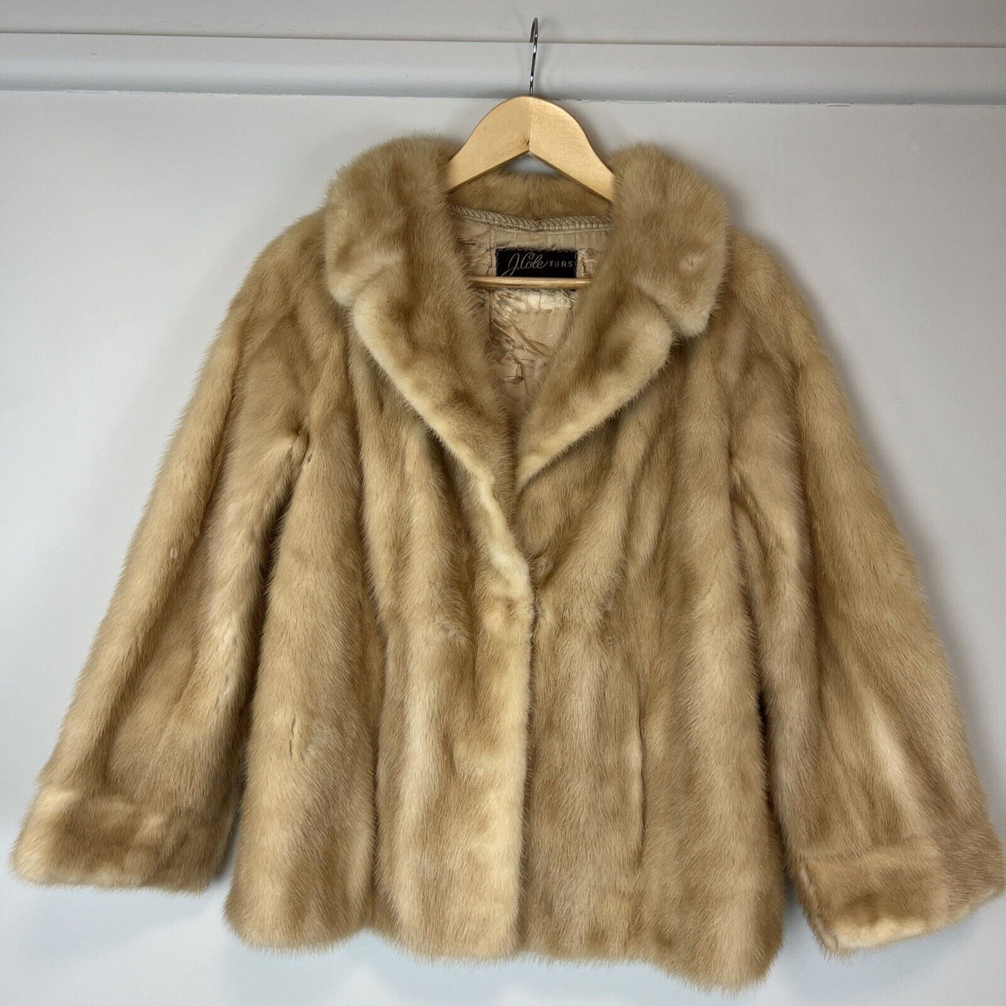 Amazing Womens Vintage Blonde Fur Coat by J.Cole Furs Sydney