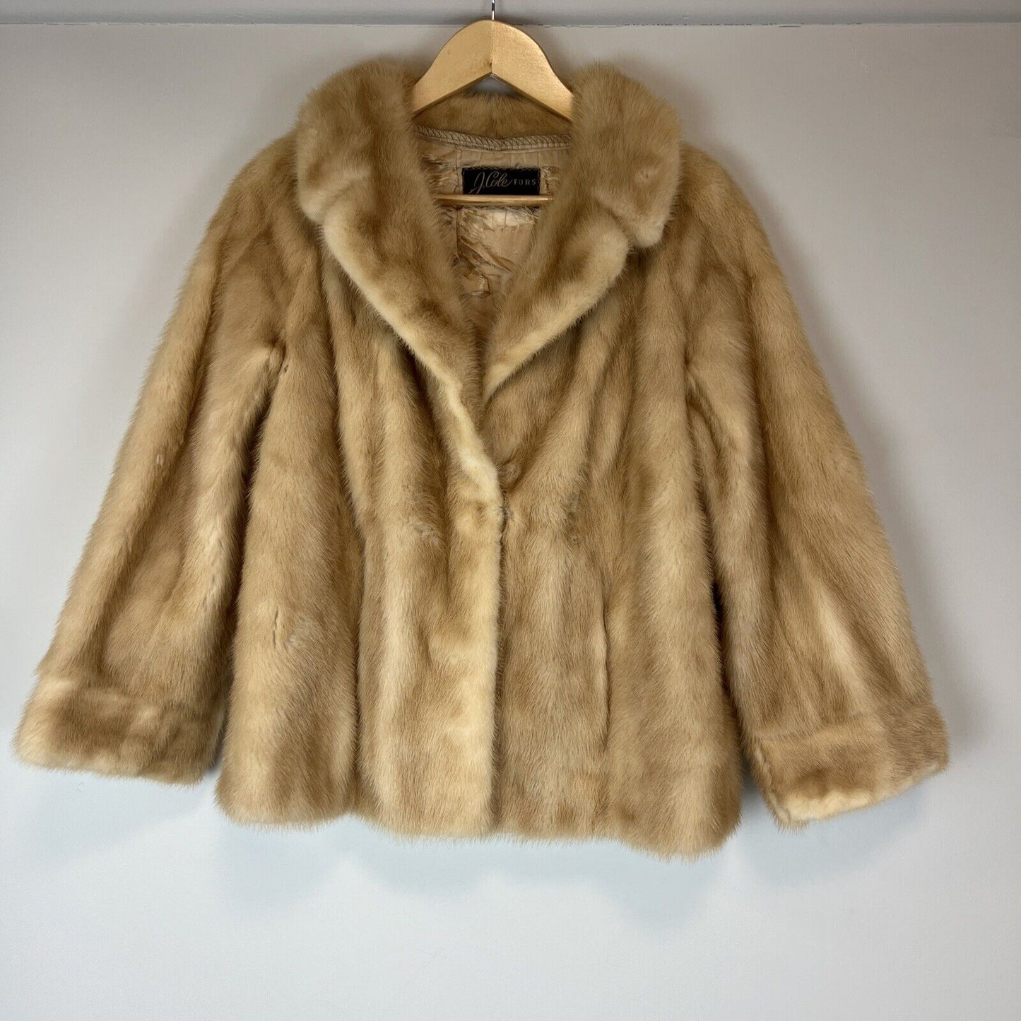 Amazing Womens Vintage Blonde Fur Coat by J.Cole Furs Sydney